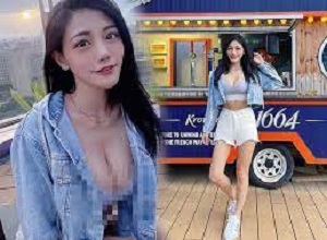 Hot girl xứ Đài "mượn" chân thú cưng khoe khéo vòng một gần 1 mét